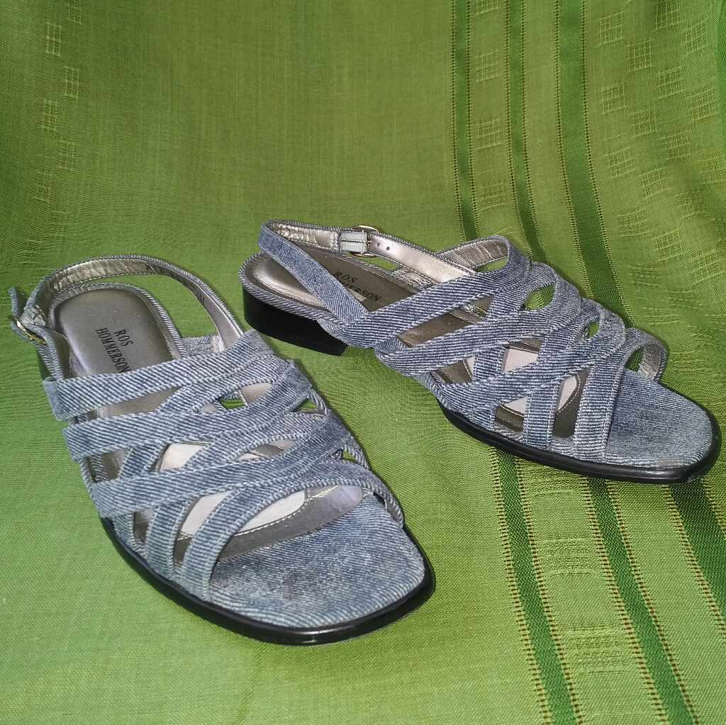 Ros Hommerson Women's Calypso Denim Jeans Sandals,
